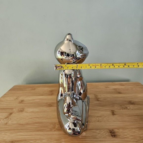 Silver Frog Yoga Figurine - Picture 7 of 10